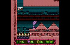 une photo d'Ã©cran de Super Widget sur Nintendo Super Nes